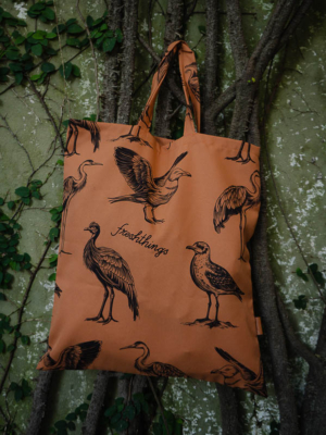 Tote bag Birds ladrillo